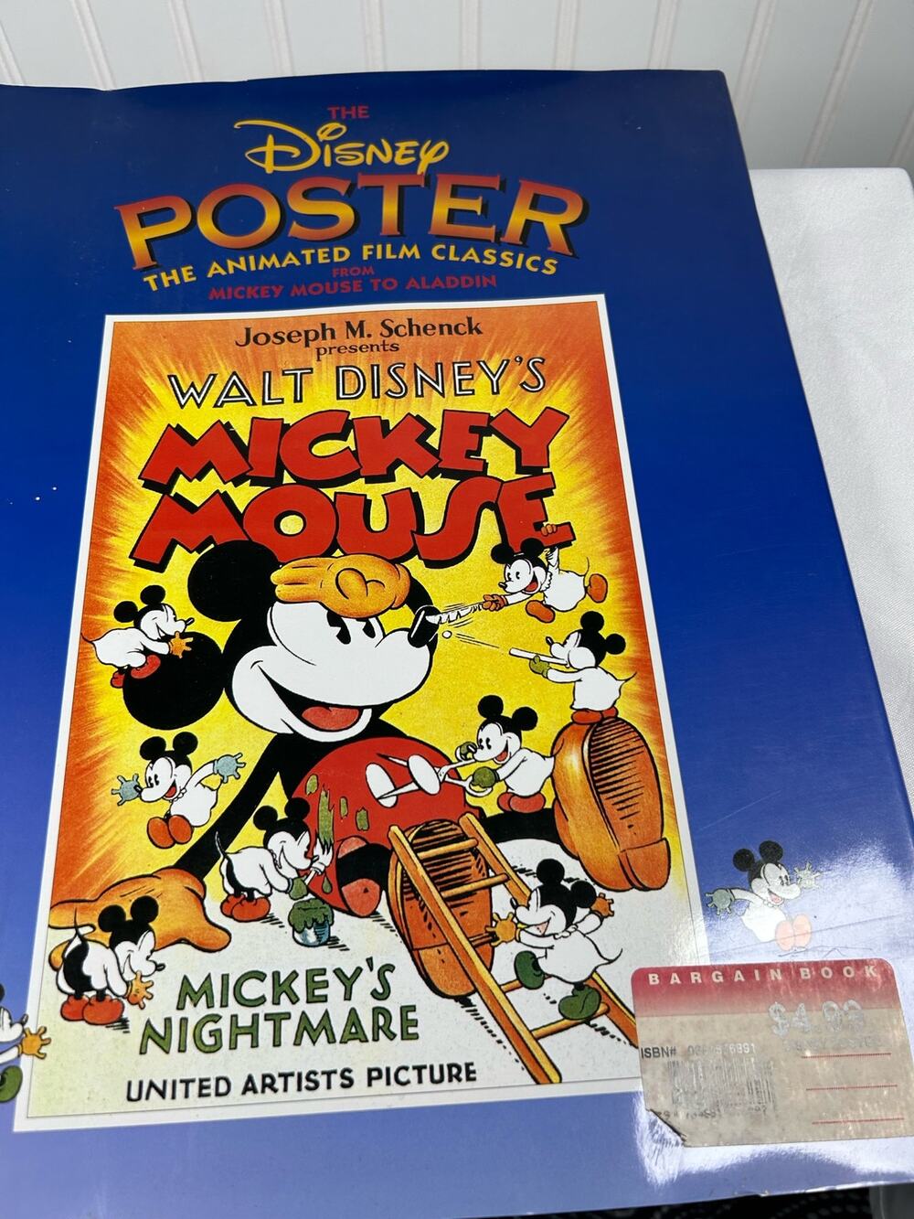 Disney Poster The Animated Film Classics from Mickey Mouse to Aladdin 1993 book